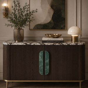 Manere pentru mobilier premium din Marmura Verde Guatemala